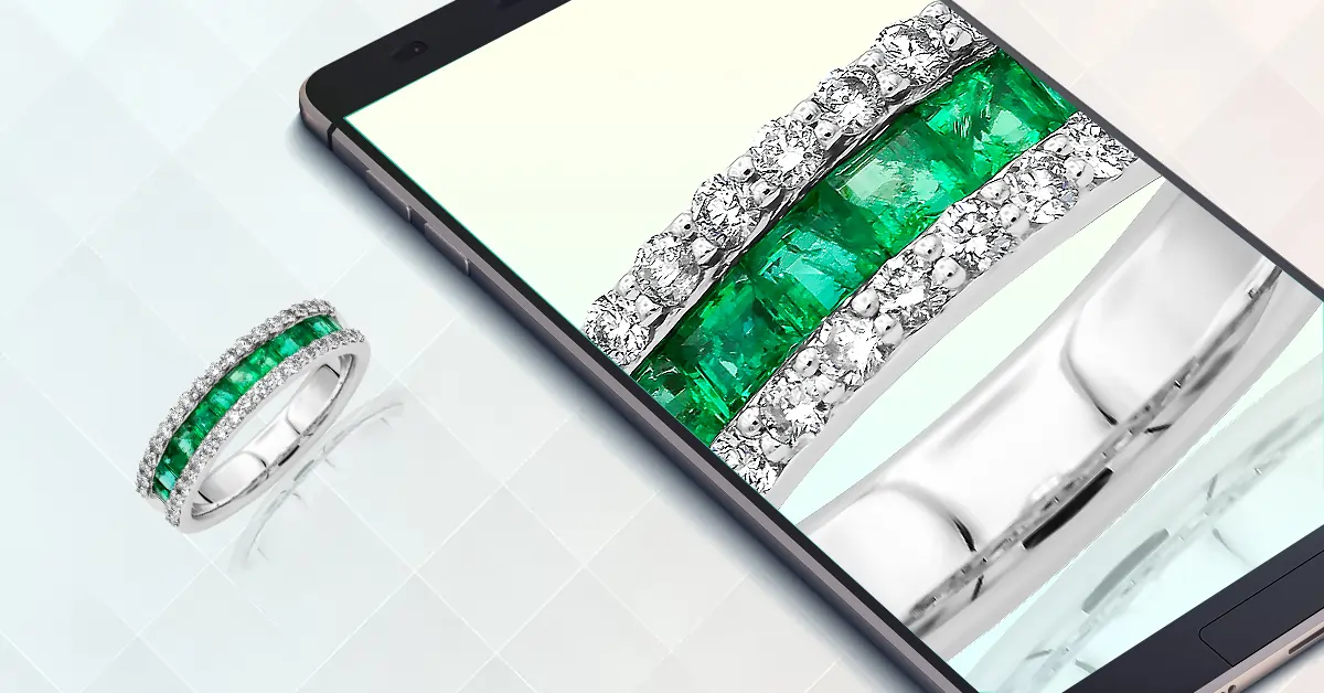 people doing jewelry photoshoot with phone