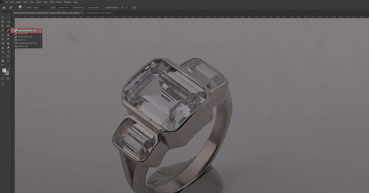 Spot Healing Brush Tool