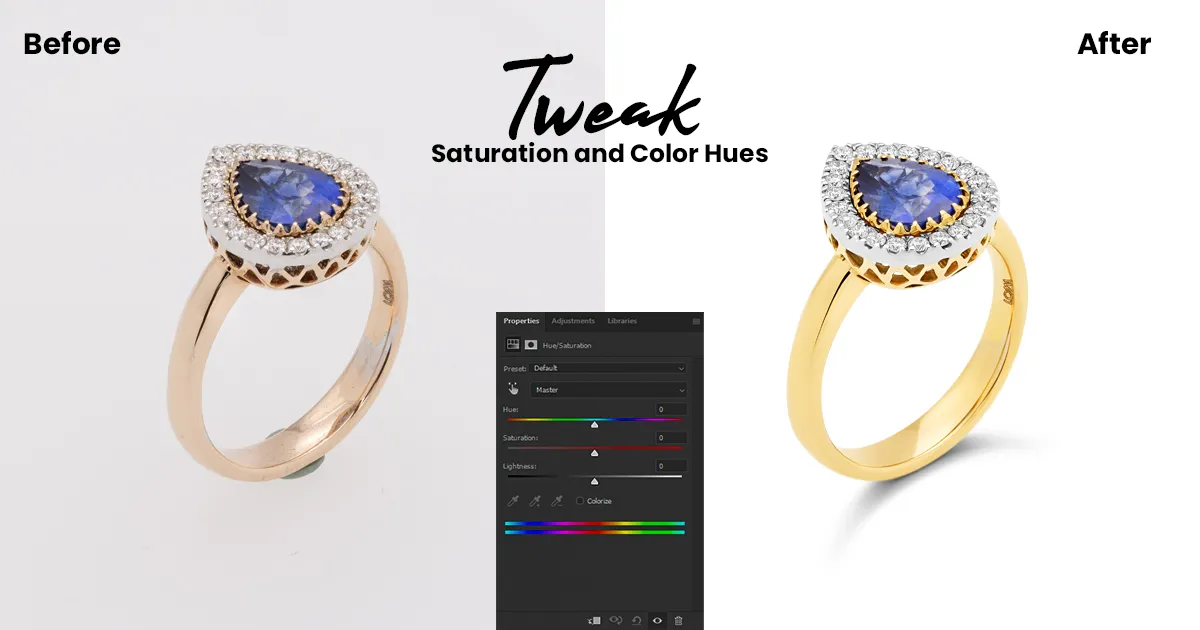 Tweak Saturation and Color Hues
