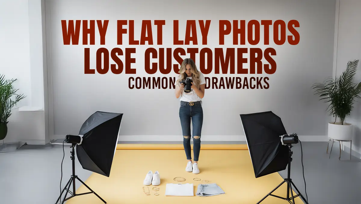 A woman is taking flat-lay photos